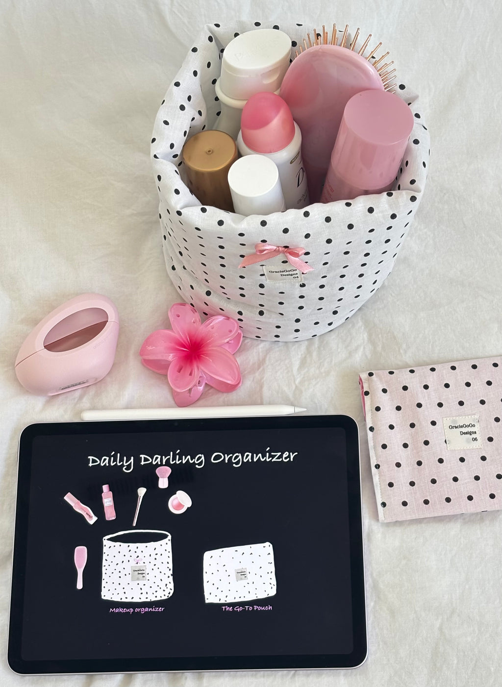 Daily Darling Small Polkadot Organizer